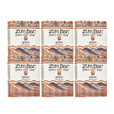 Zum Indigo Wild Goat Milk Soap Amber bar closeup highlighting nourishing formula for hands and body