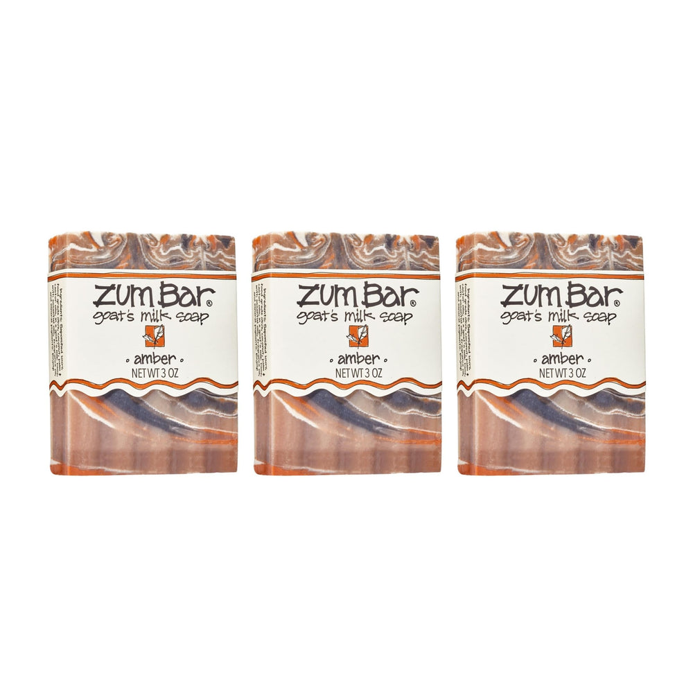 Zum Indigo Wild Goat Milk Soap Amber packaging highlighting natural ingredients.