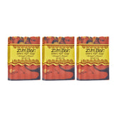 Zum Indigo Wild Goat's Milk Soap Bar Dragon's Blood packaging for a 3-pack.