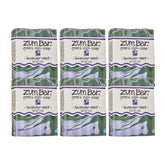 Zum Indigo Wild goat milk soap bar lavender mint closeup for nourishing skin