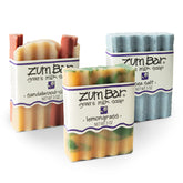 Zum Indigo Sea Salt soap bar image highlighting citrus freshness and nourishing lather.
