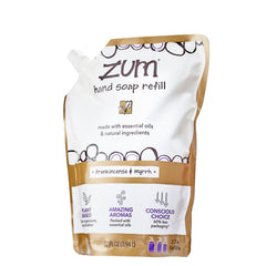 Zum Indigo Wild Hand Soap with frankincense myrrh scent note