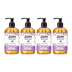 Zum Indigo Wild hand soap pump with lavender aroma and rich lather.