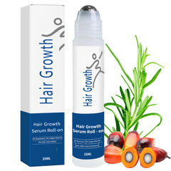ZVMHSPP rosemary hair growth serum roll-on application for precise, mess-free use.