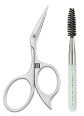 ZWILLING Beauty Twinox Eyebrow Scissors with angled blades for precise trimming.