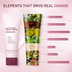 Applying ZZILME B TIGHT on the thigh shows smoothing, non-greasy texture.