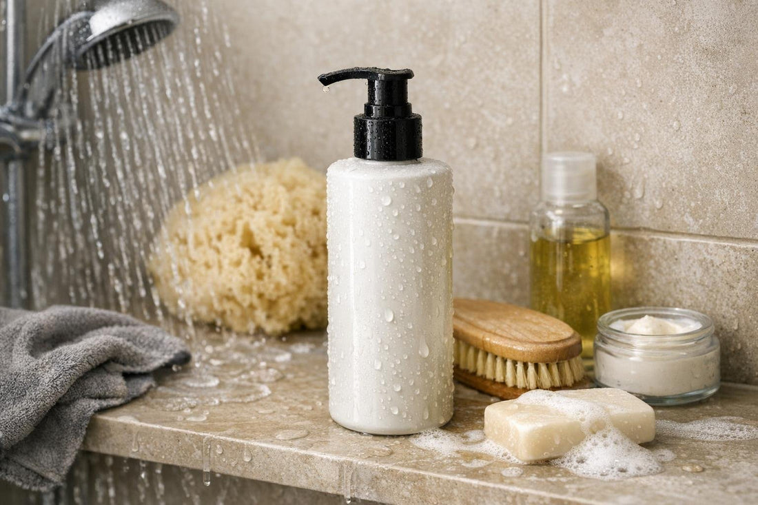 3 in 1 hair and body cleanser used in shower