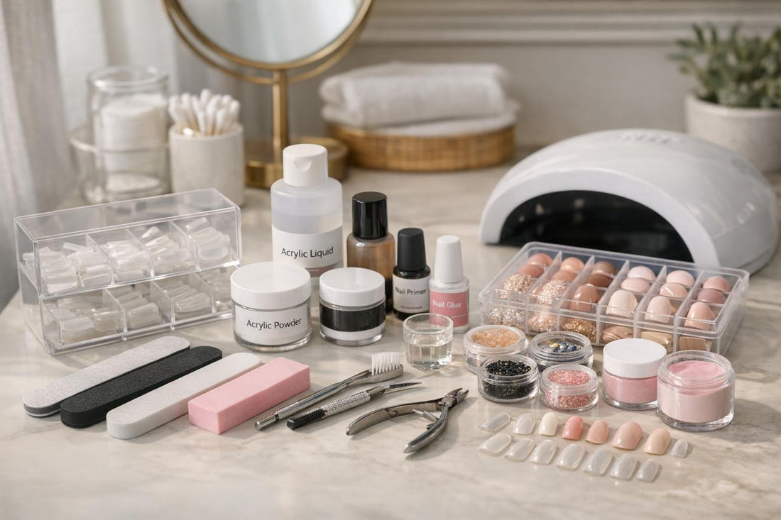 Toronto beginner acrylic false nail kit collection spread