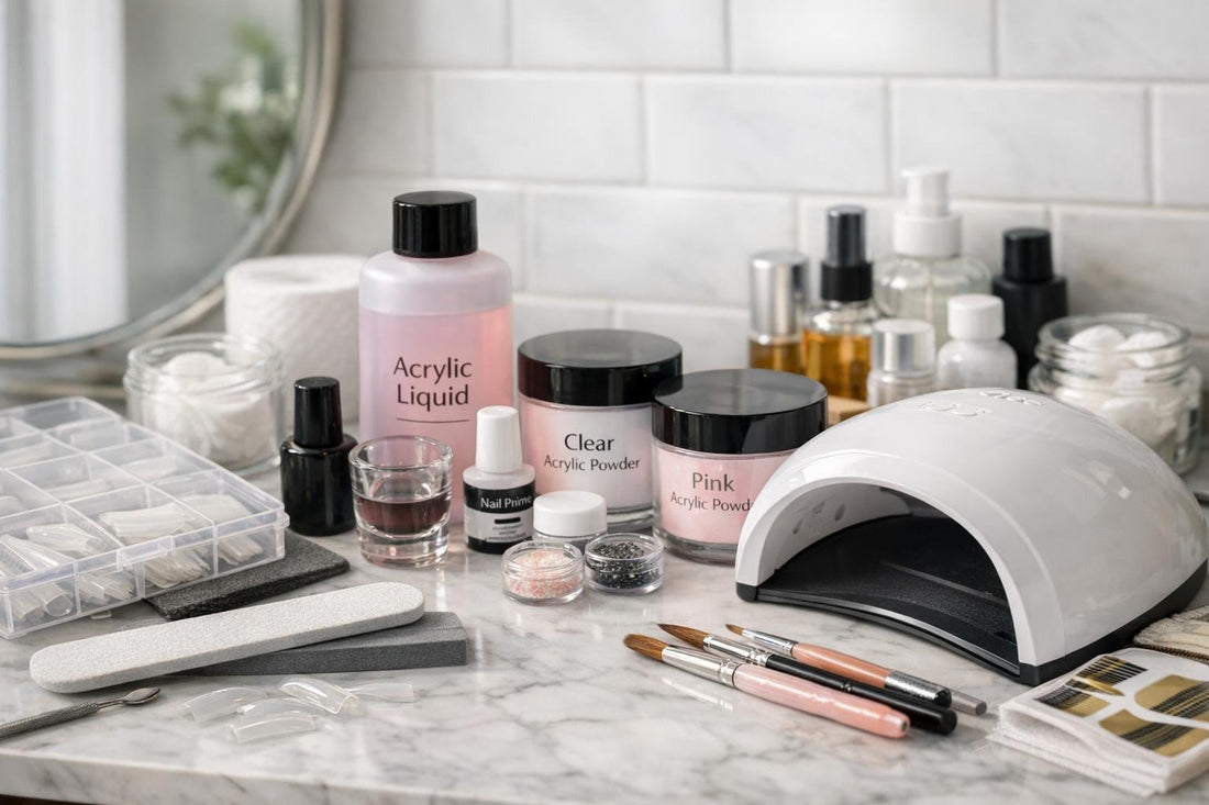 Toronto at-home acrylic false nail kit setup