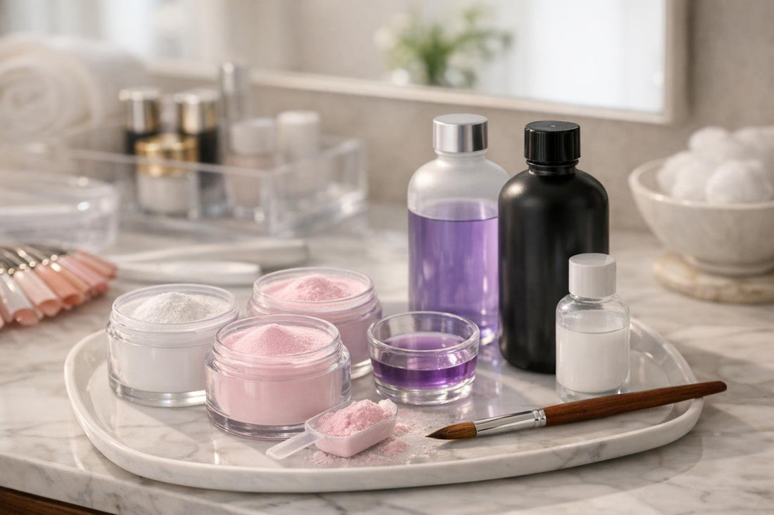 Ontario nail techs comparing acrylic powder and monomer systems