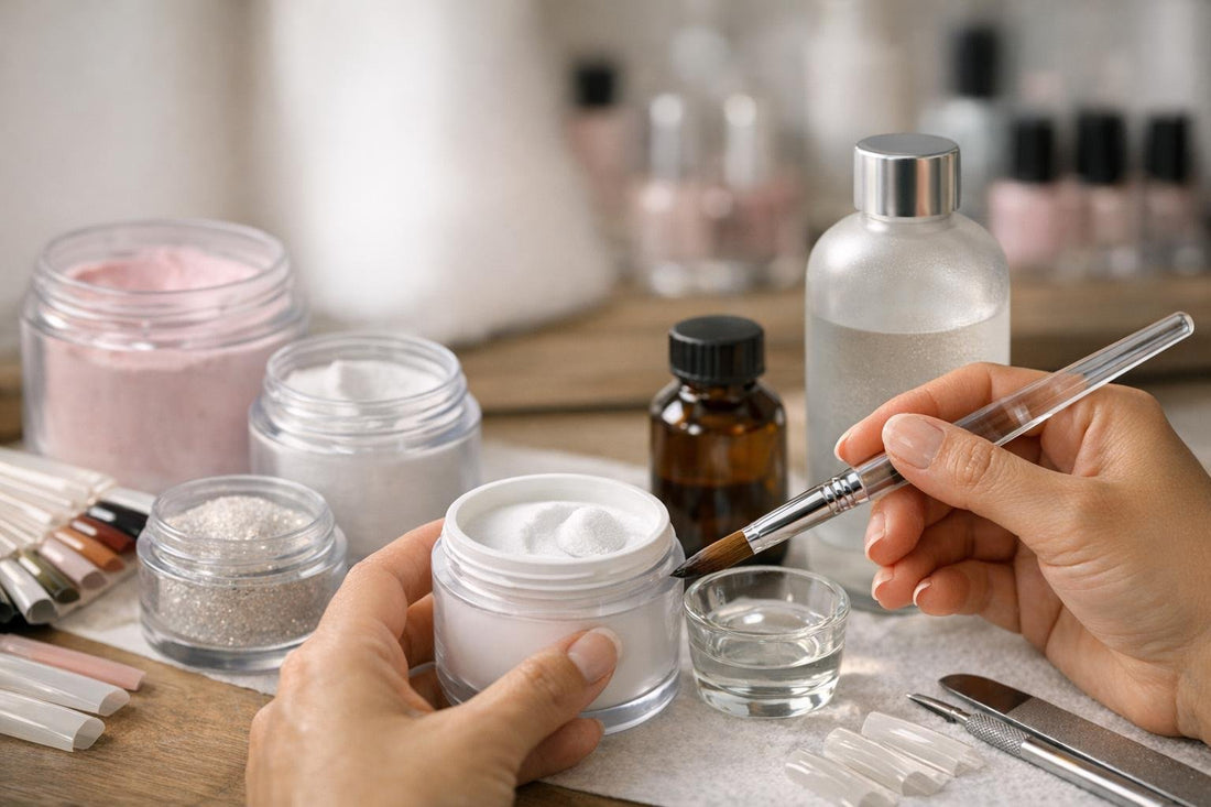 Toronto nail tech using acrylic powders and liquid monomer