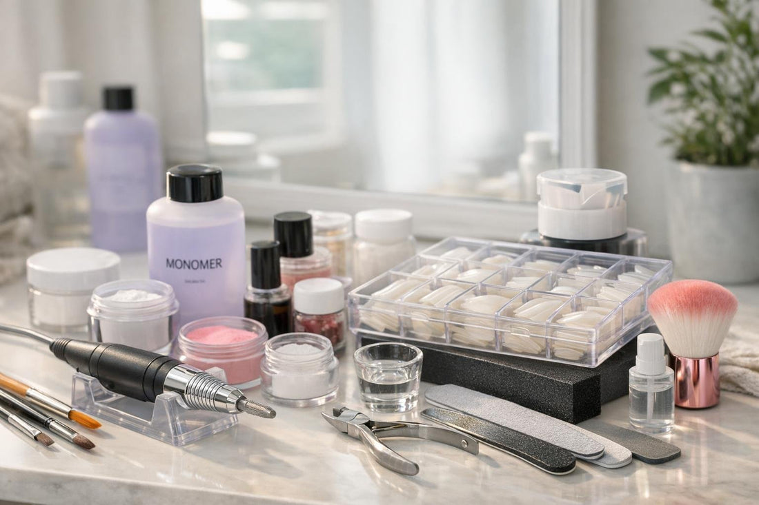 Acrylic nail tools collection and beginner kit