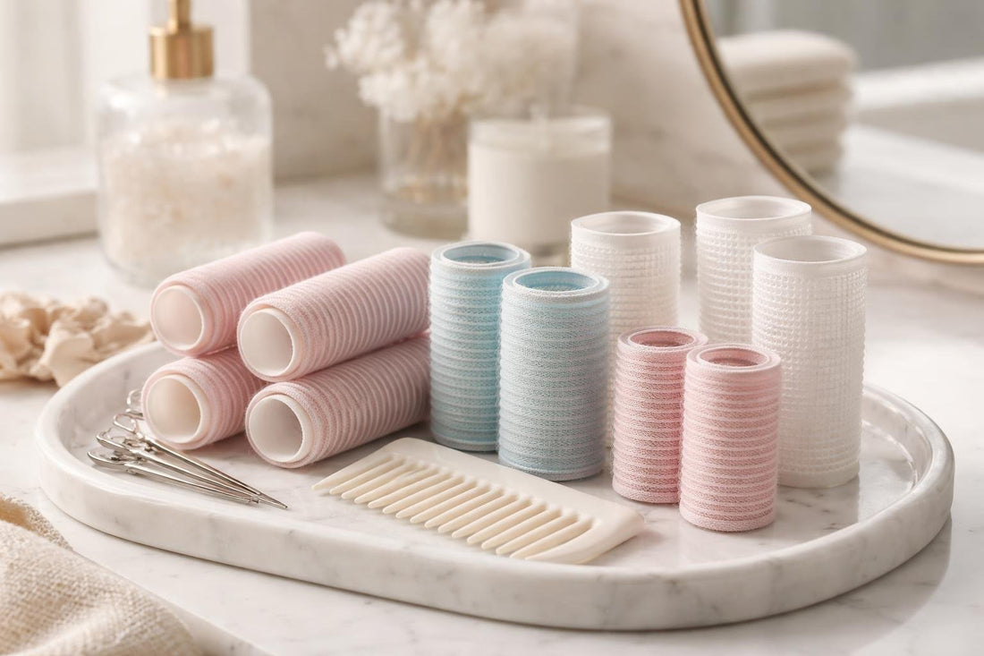 Fine hair rollers set for gentle volume