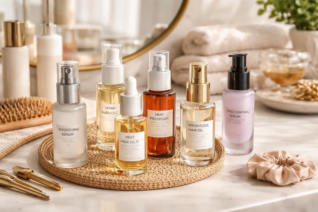 Affordable hair styling serums lineup for smooth shine