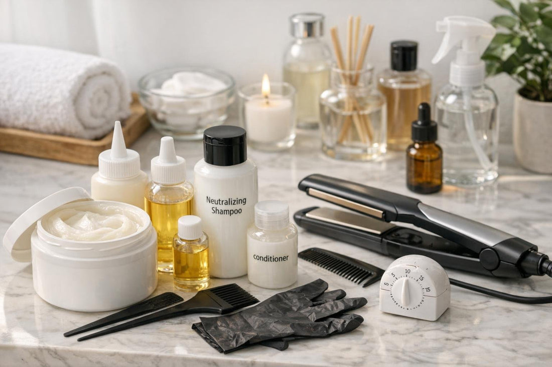 Affordable at-home chemical hair straighteners and safety essentials