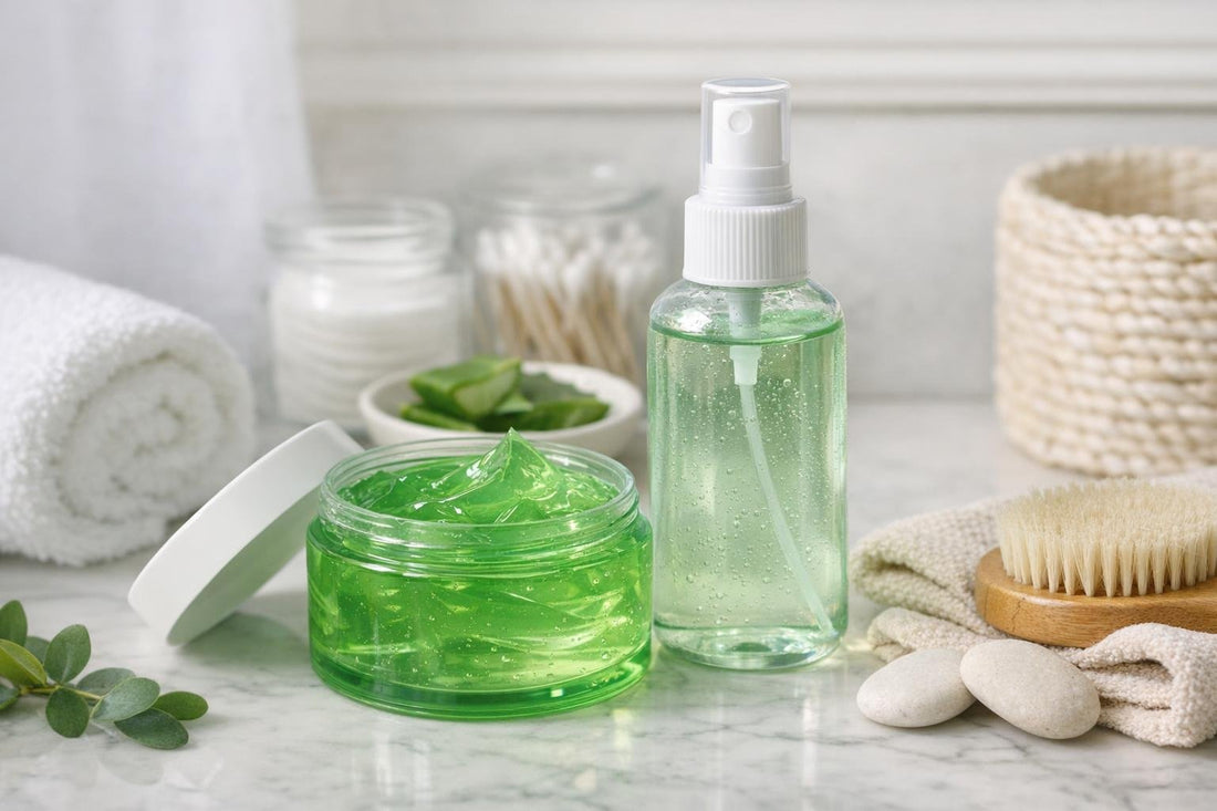 after sun soothing aloe gel and mist for sensitive skin
