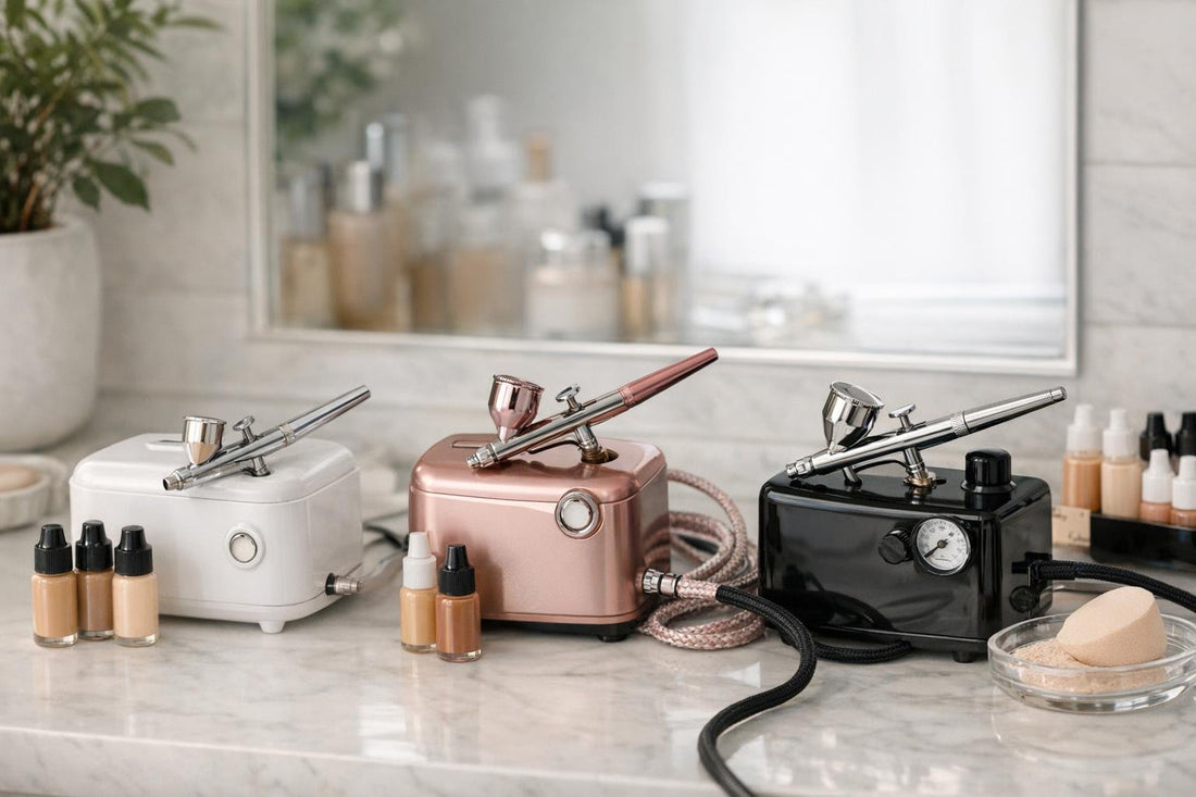 Airbrush makeup system setup for beginner to pro users