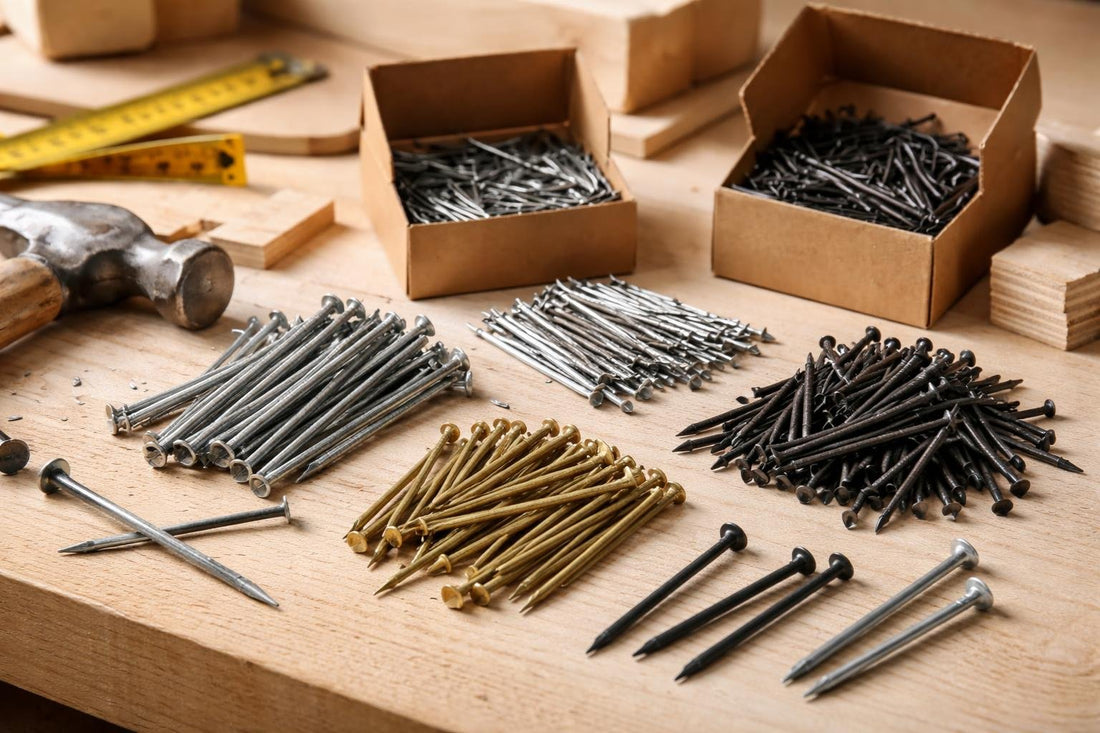 Assorted nails for Alberta DIY wood and drywall projects