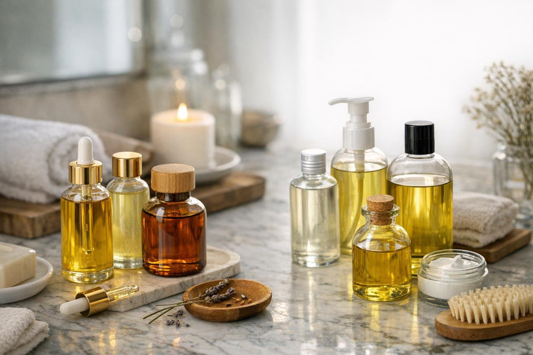 bath oils and carrier oils for winter skin