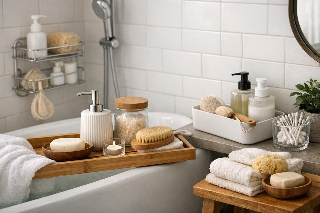 Compact bath accessories for small Toronto bathrooms