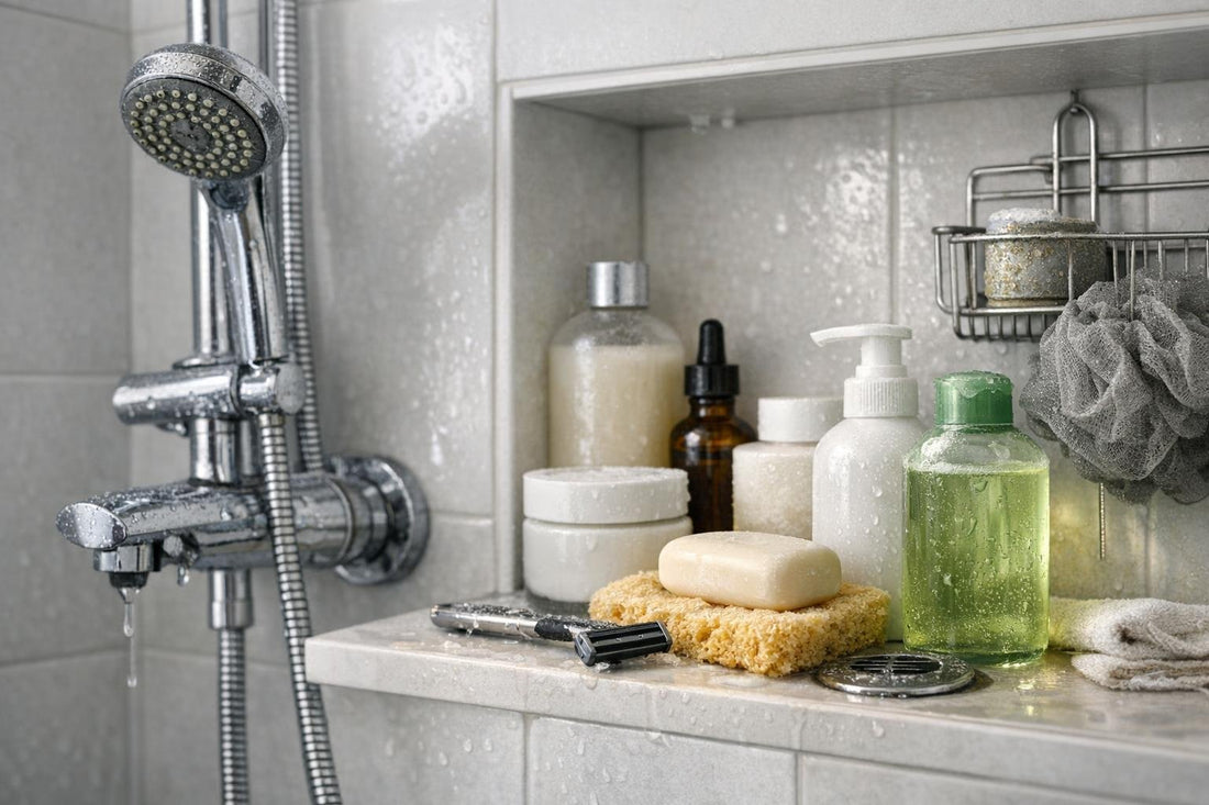 Ontario condo bathroom bath and shower set