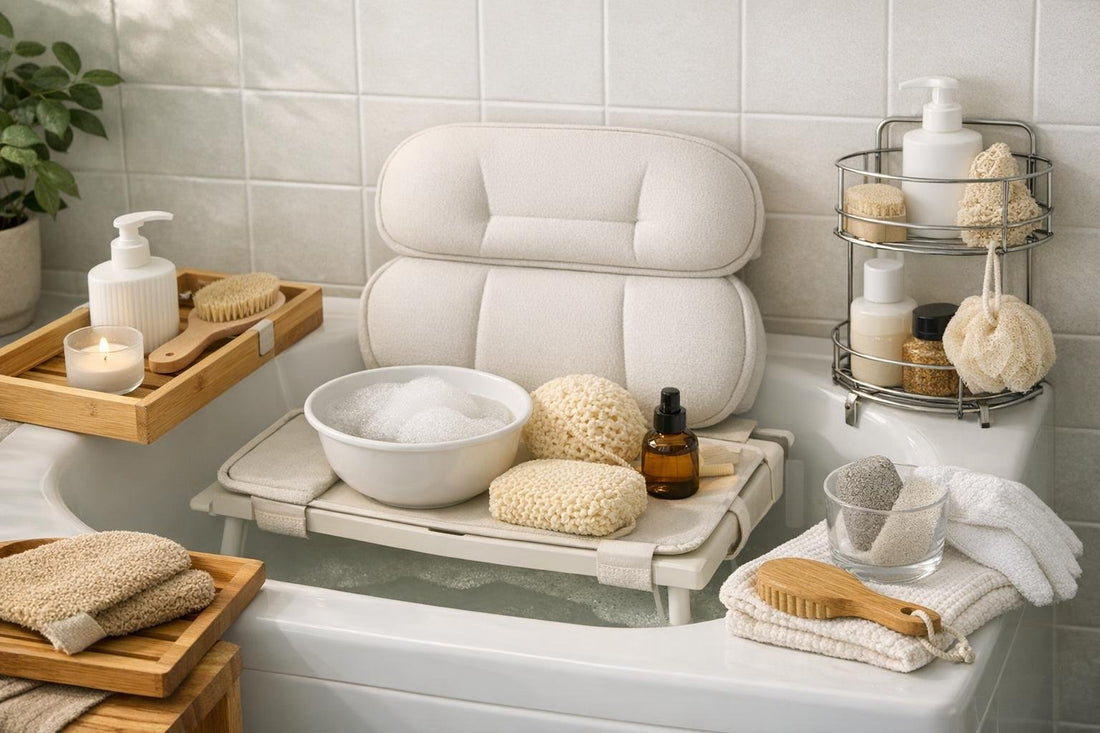 Compact bathing accessories for small tubs in Canada