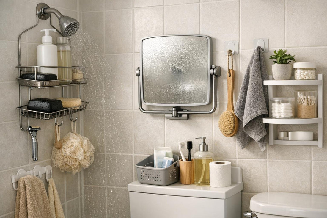 small bathroom accessories troubleshooting and space saving