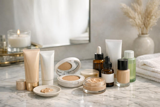 BB facial creams and alternatives on counter