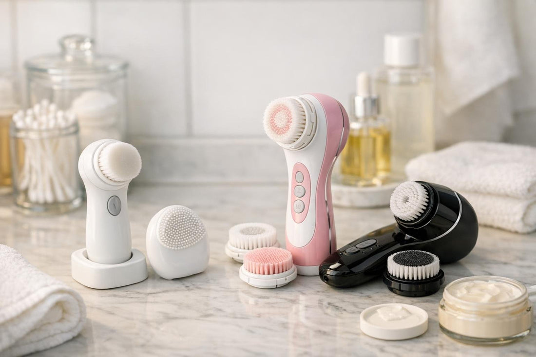 Beginner and advanced facial cleansing brushes