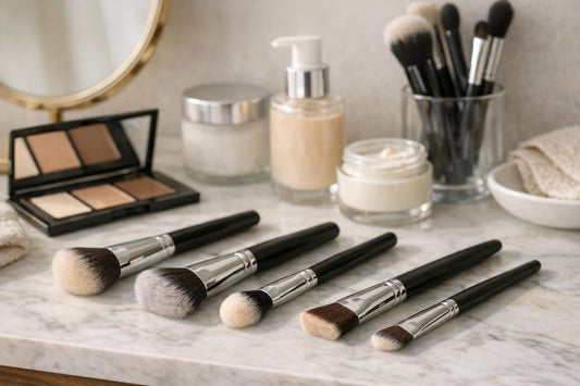 Beginner contour brushes for smooth, natural-looking blending