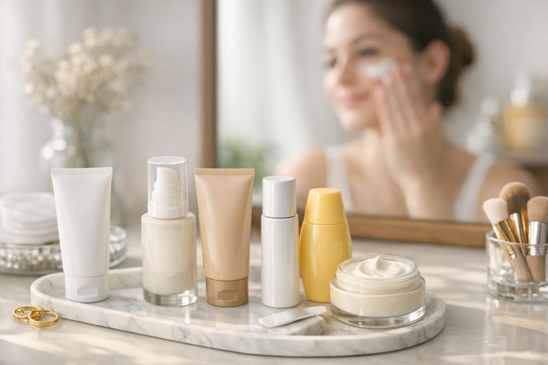 Beginner applying facial sunscreen for daily broad-spectrum protection