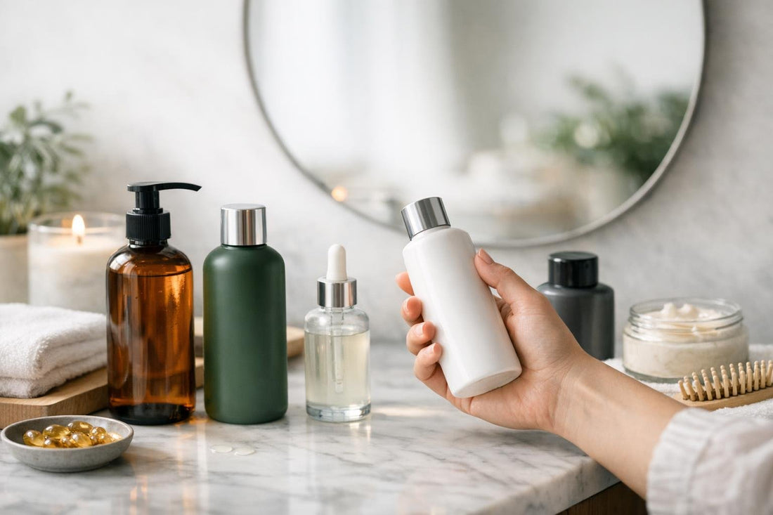 Beginner selecting hair regrowth shampoo for healthier scalp