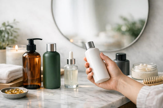 Beginner selecting hair regrowth shampoo for healthier scalp