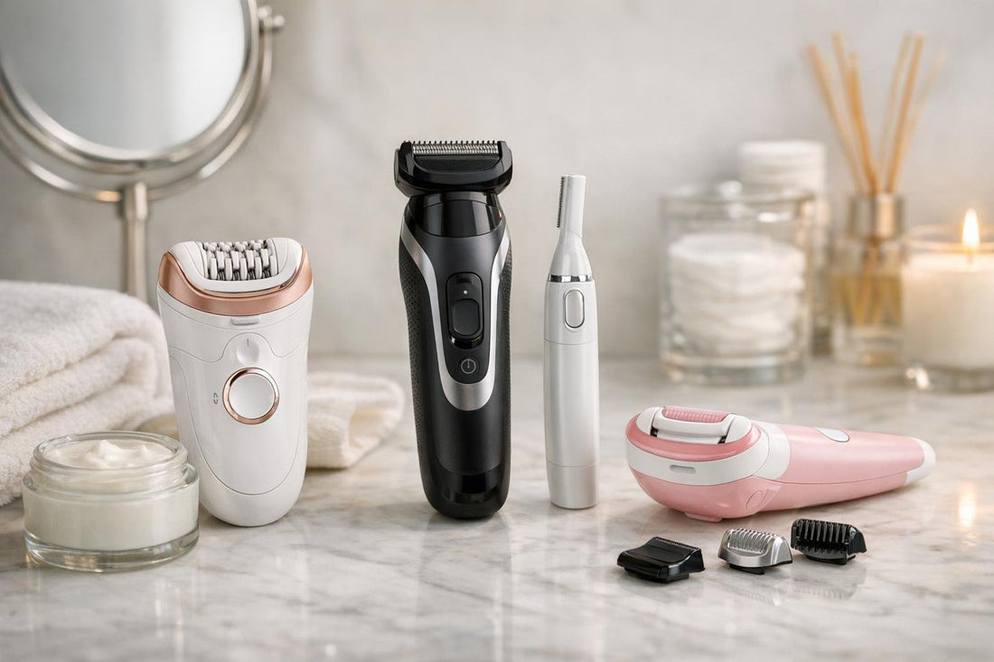 Beginner choosing epilator trimmer and groomer for home hair removal