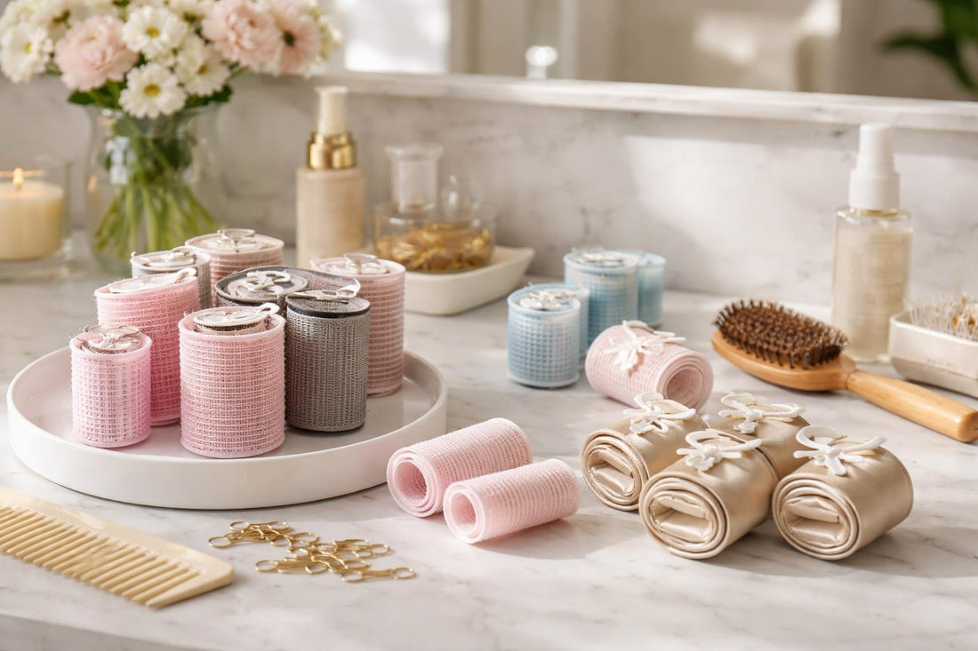 Beginner-friendly hair rollers creating smooth curls and volume