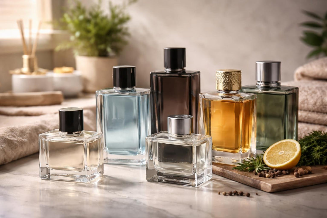 Beginner men’s cologne collection with fresh and woody scents