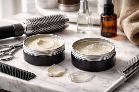 Beginner and pro hair wax textures with matte shine finishes