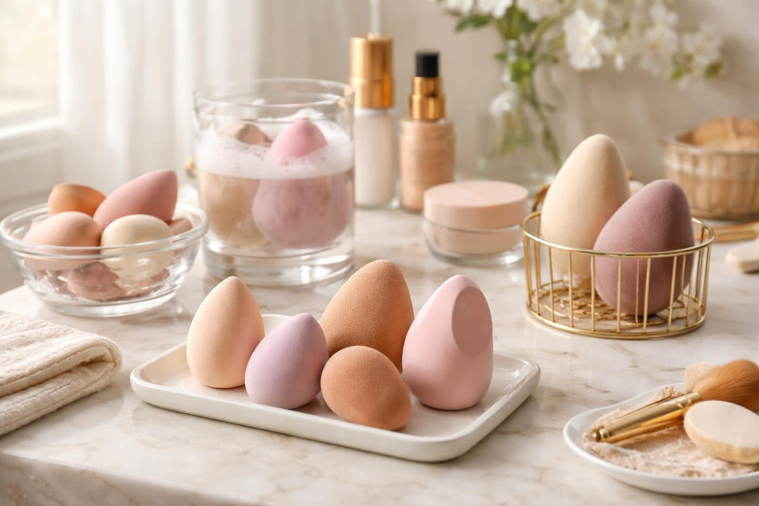 Beginner and pro makeup sponges and blenders