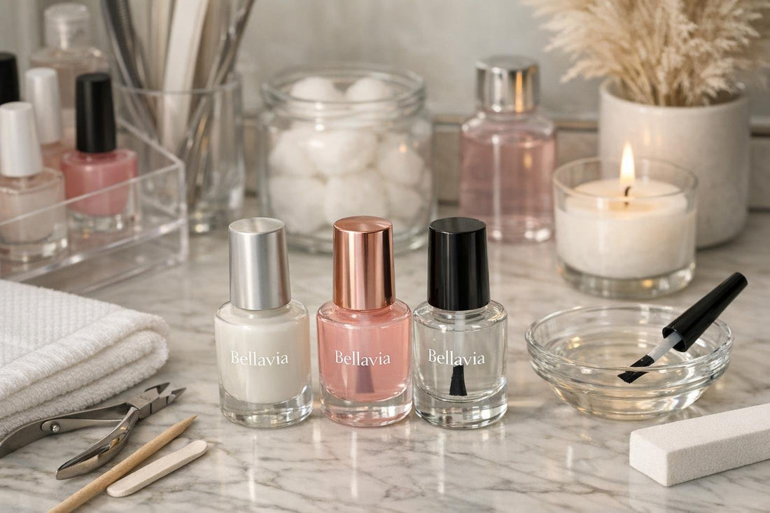 Bellavia nail polish base coats for long-lasting home manicures