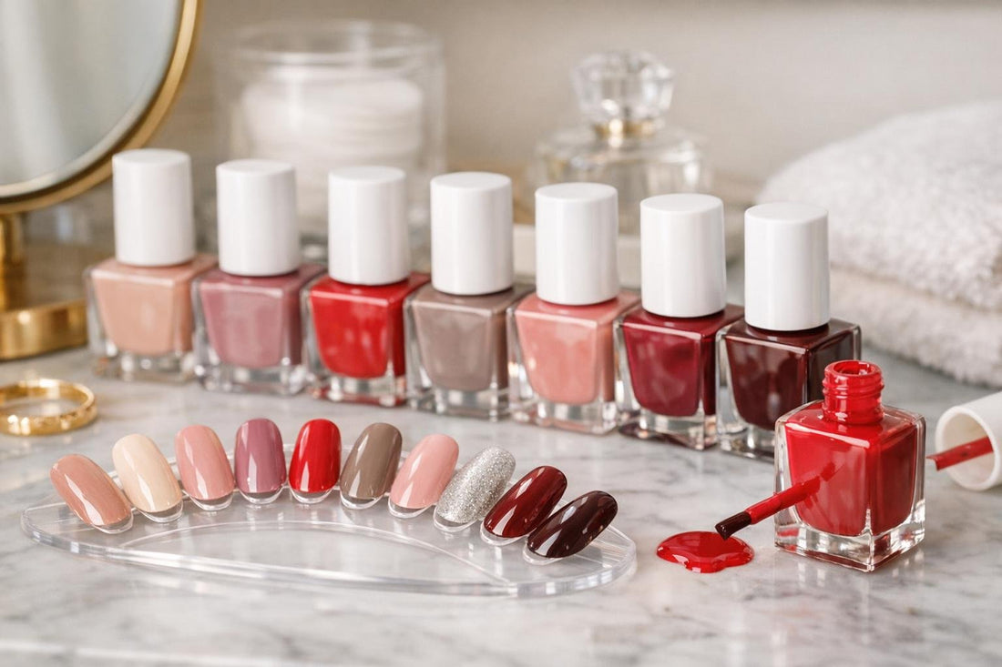 Bellavia nail polish colour collection swatches close-up