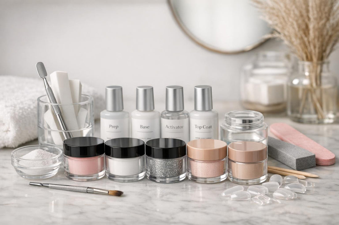 Bellavia dip manicure kit powders, tools, and fit
