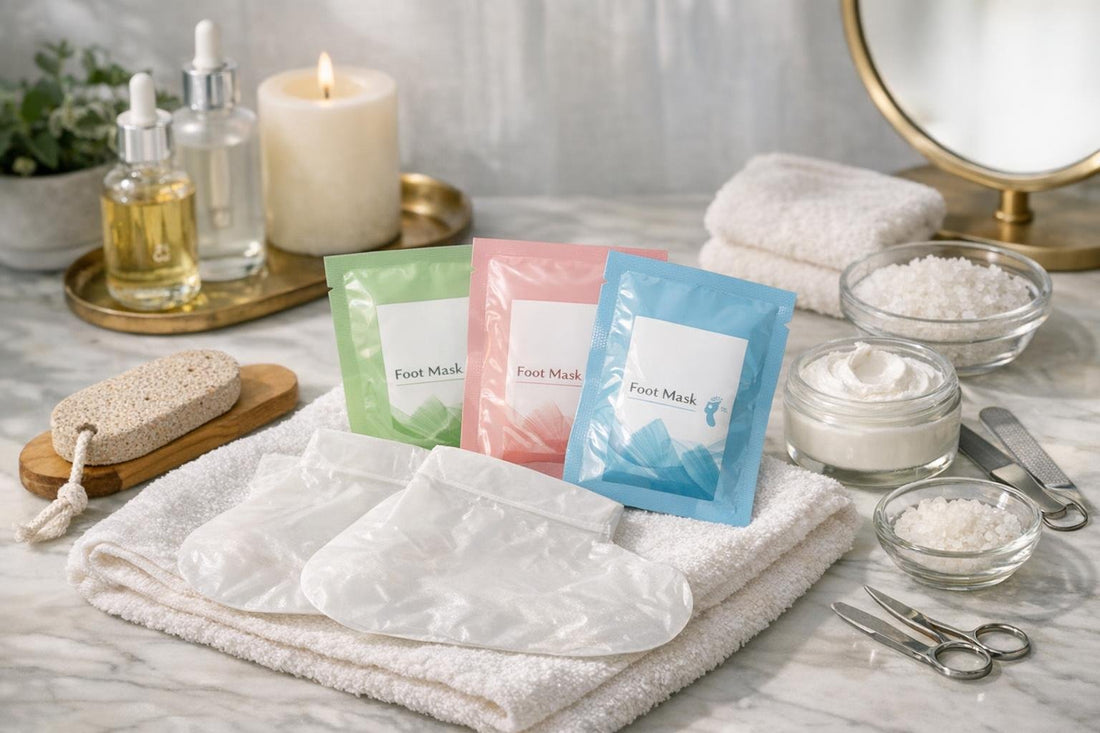 Bellavia foot mask routine for soft feet at home