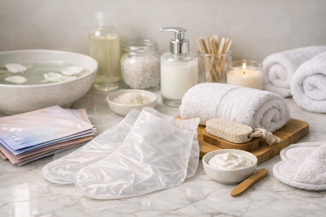 Bellavia foot mask routine for softer heels at home
