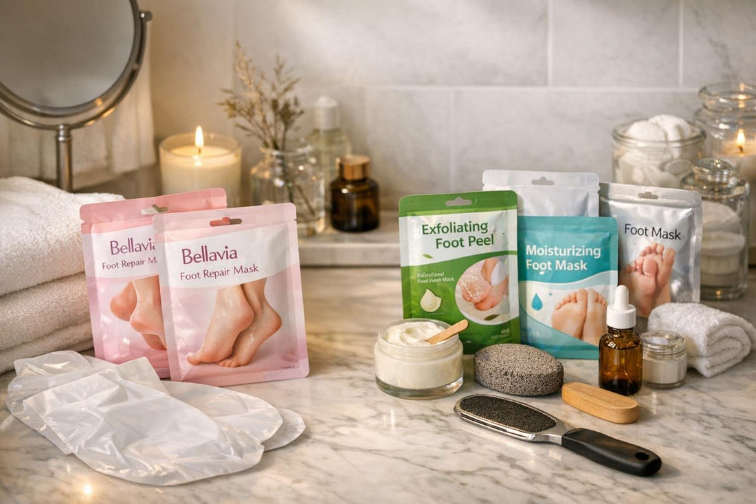vs of Bellavia foot masks and alternatives for dry heels