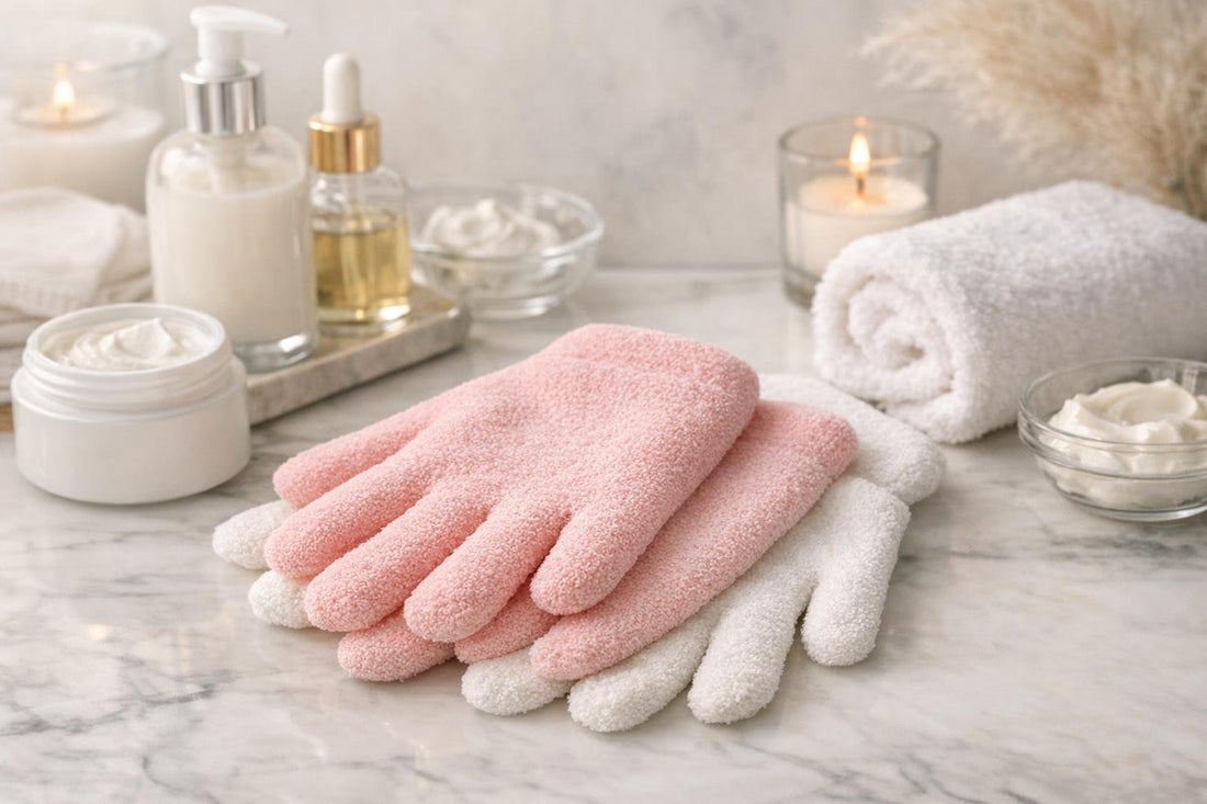 Pair of Bellavia moisturizing gloves for winter hands