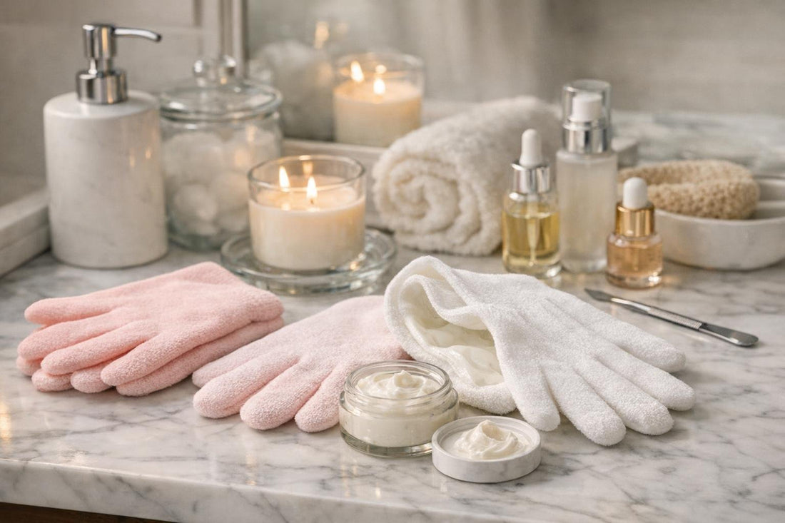 Bellavia moisturizing gloves supporting softer hands in winter
