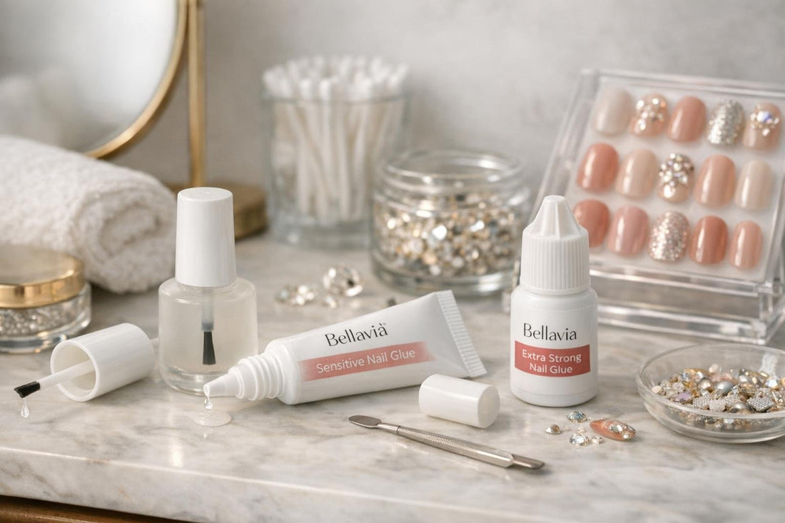 Bellavia nail art glues and press-on nails