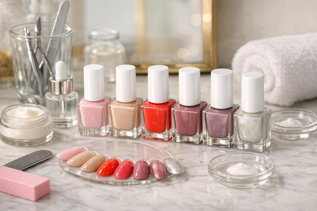 Bellavia nail polish collection swatches and tools