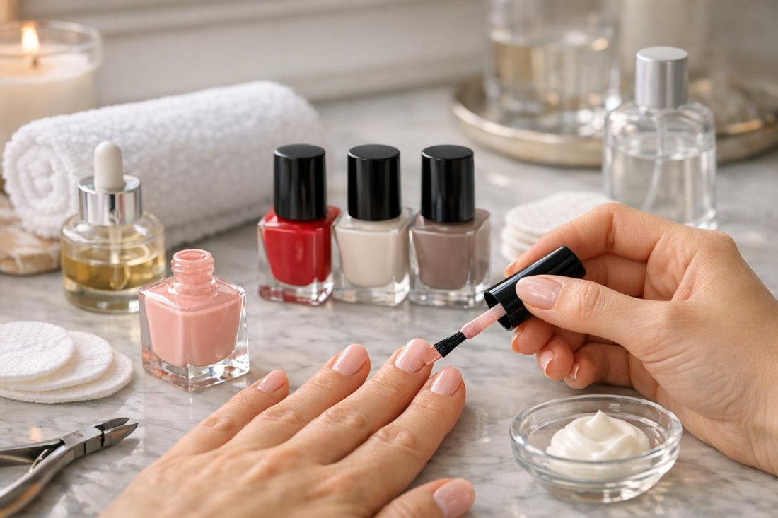 Applying Bellavia nail polish for smooth streak free finish
