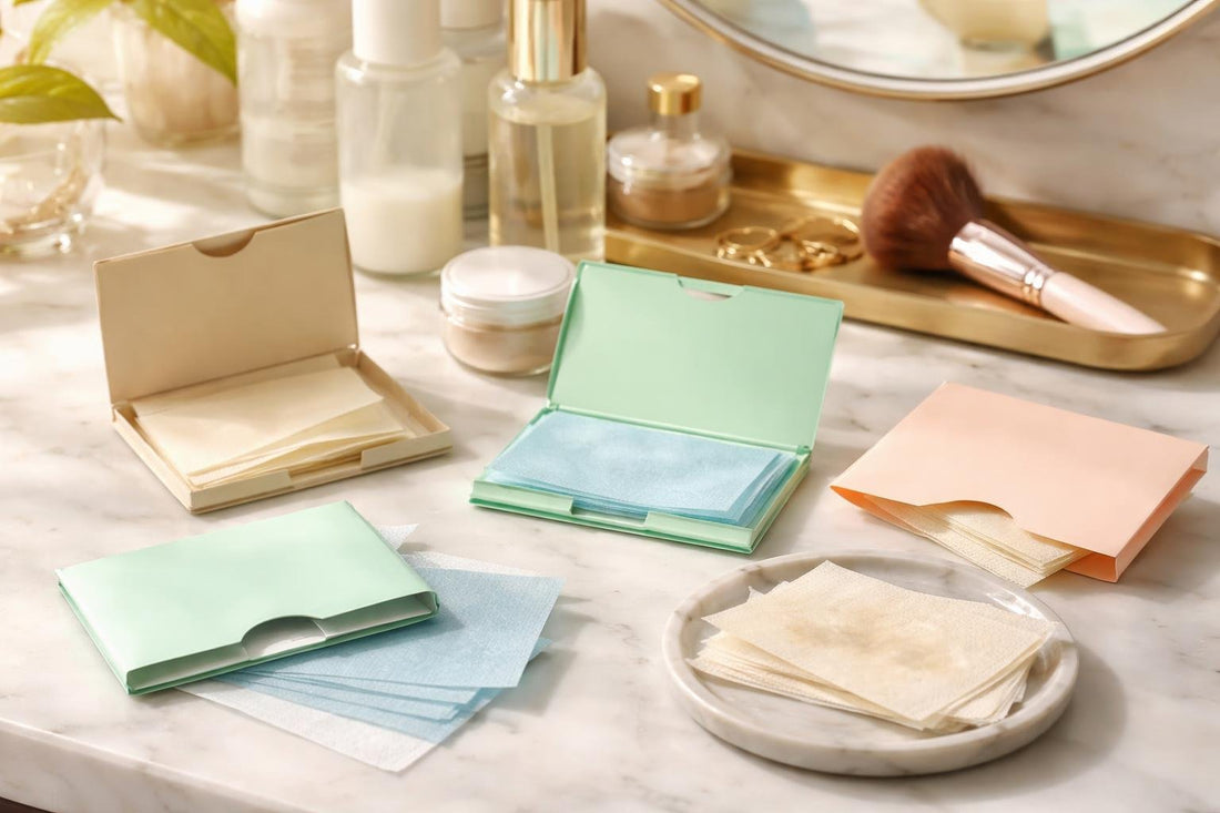assorted blotting papers and matte finish results